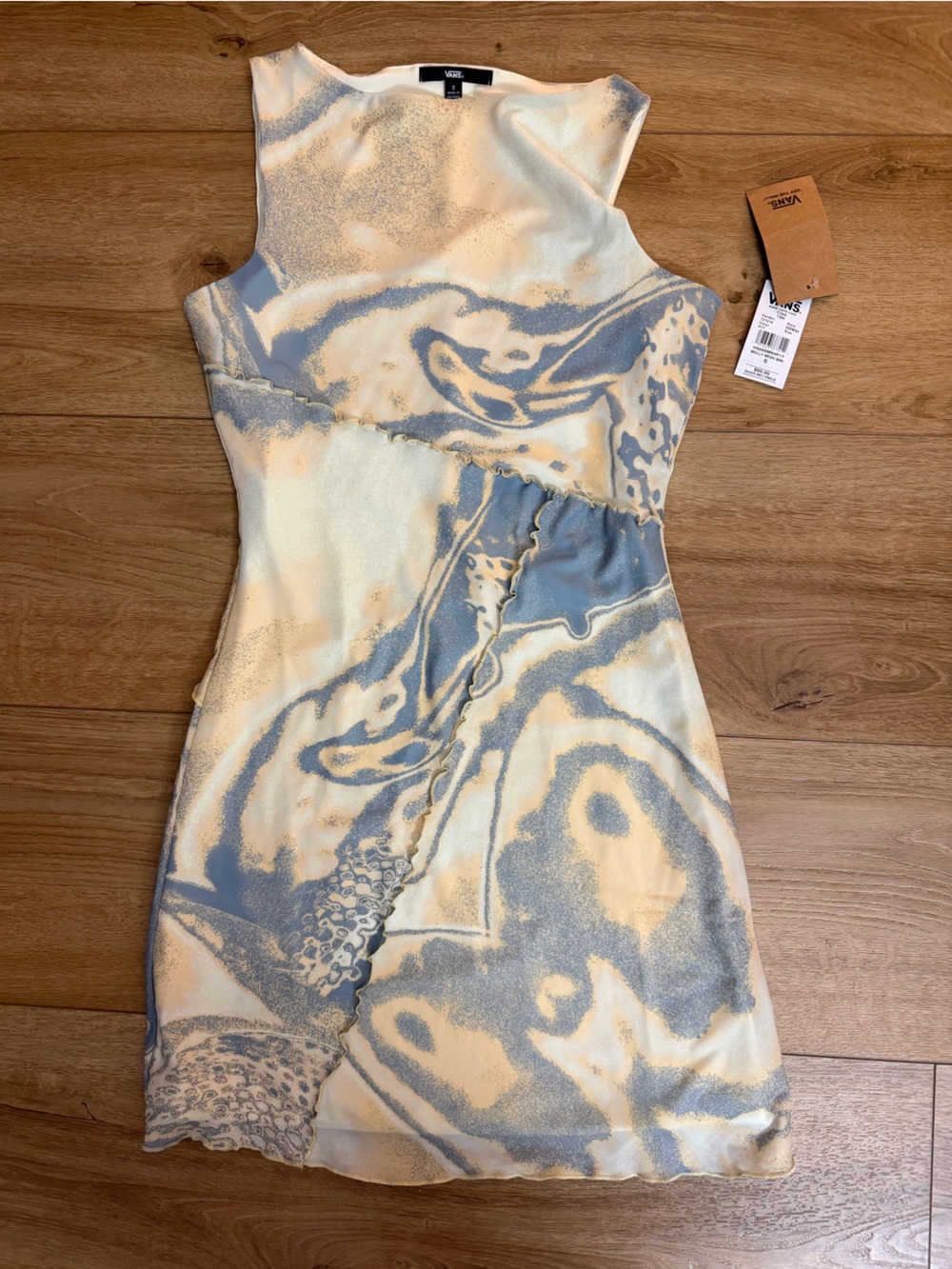 Vans Blue & Cream Abstract Slip Chemise
